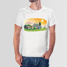 Koszulka męska t-shirt pasieka